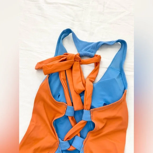 Fabletics Lace-Up Racerback Swimsuit - Picture 11 of 15